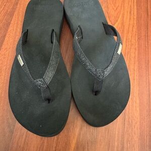 Reef Black Sandals for Women